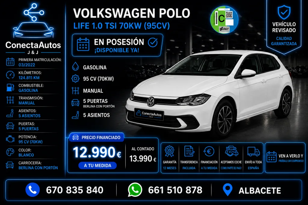 VOLKSWAGEN Polo Polo 1.0 TSI Life 70kW